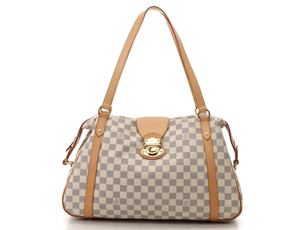 LOUIS VUITTON Stresa Shoulder Bag Damier Azur White